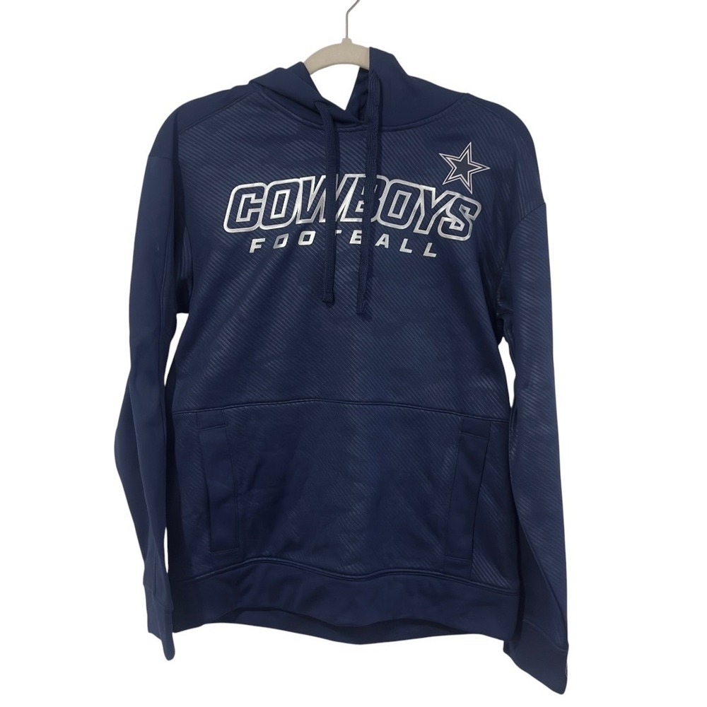 CSA‎ Dallas Cowboys Mens Small Athletic Navy Football Hoodie Sweatshirt 03M8 NEW